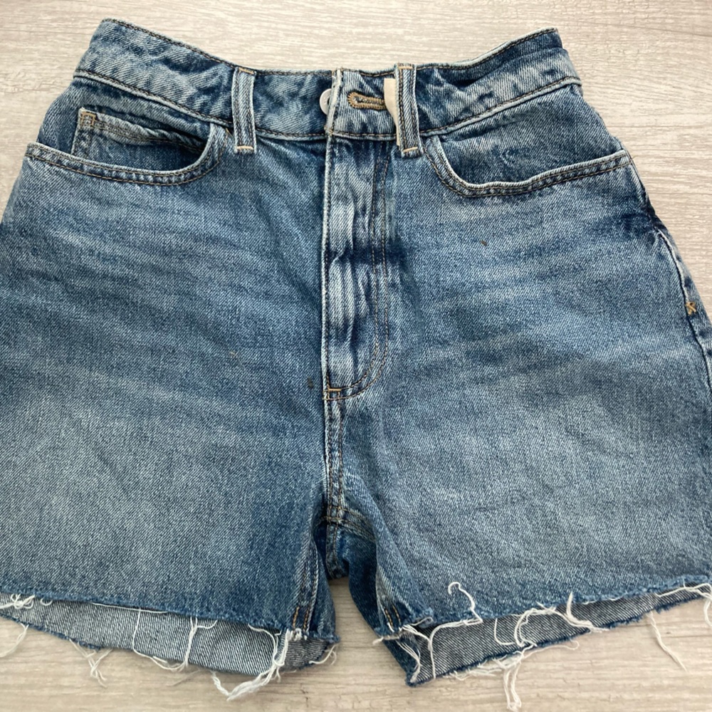 Hand-Distressed Designer Jean Shorts